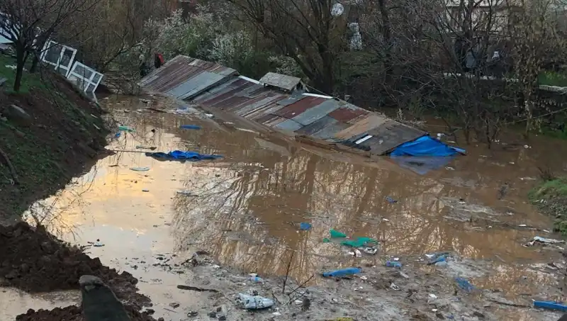 Bingöl’de Sağanak Yağış: Tarım Alanları ve Ahırlar Sular Altında Kaldı